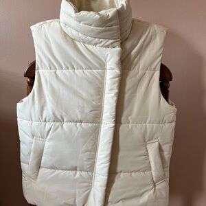 PacSun Off-White Quilted Vest